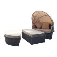 Lounge-Insel Monaco, 8-teilig, braun