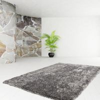 Teppich Diamond, ca. 80 x 150 cm, Grau/Weiß