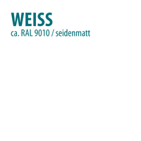 Buntlack seidenmatt weiß