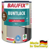 Buntlack seidenmatt nussbraun
