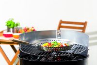 Grillpfanne mit klappbarem Griff