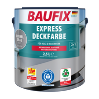 2in1 Express Deckfarbe 2,5 L dunkelgrau