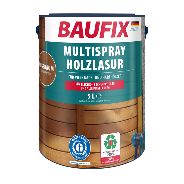 Multispray-Holzlasur nussbaum
