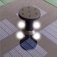 Solar-Springbrunnen mit Fernbedienung rund grün V2