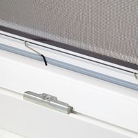 Alu Fensterbausatz Slim 100x120cm weiß Pollenschutz