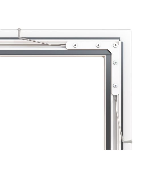 Alu - Fensterbausatz flächenbündig "COMPACT" 100x120 cm Weiß