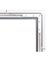 Alu - Fensterbausatz flächenbündig "COMPACT" 100x120 cm Weiß