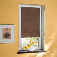 Bella Casa Klemmfix-Rollo, ca.150x75cm, Bambusoptik Braun