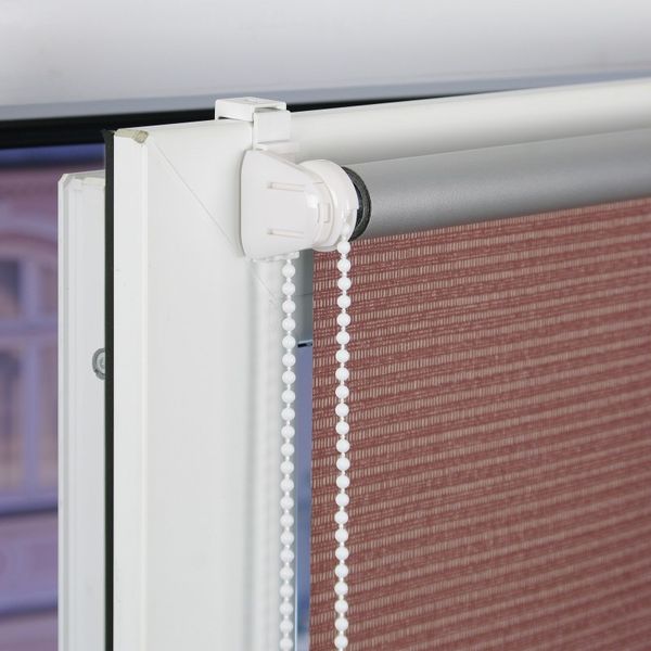 Bella Casa Klemmfix-Rollo, ca.150x80cm, Bambusoptik Braun