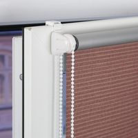 Bella Casa Klemmfix-Rollo, ca.150x80cm, Bambusoptik Braun