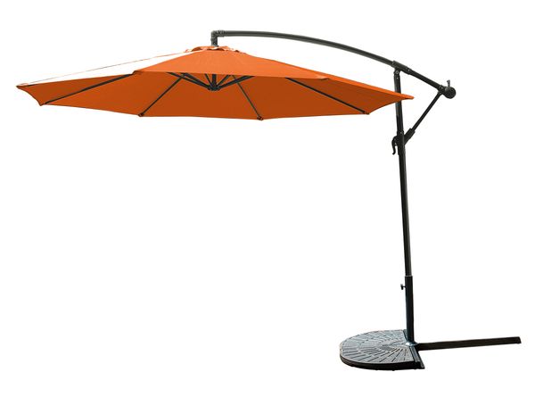 Aluminium-Ampelschirm, Ø ca. 3 m – Terrakotta