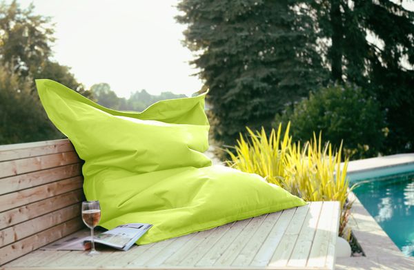 Outdoorfähiger Riesensitzsack ca. 140 x 180 cm, Farbe grün