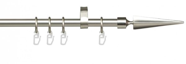 Stilgarnitur Spitze 16 mm Ø, 160 cm, chrom-matt