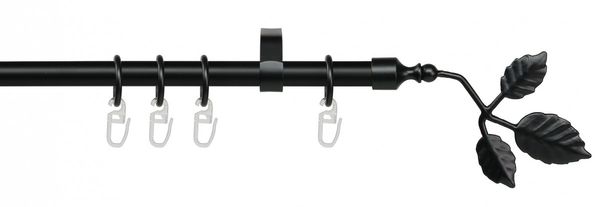 Stilgarnitur Blatt 16 mm Ø, 200 cm, schwarz