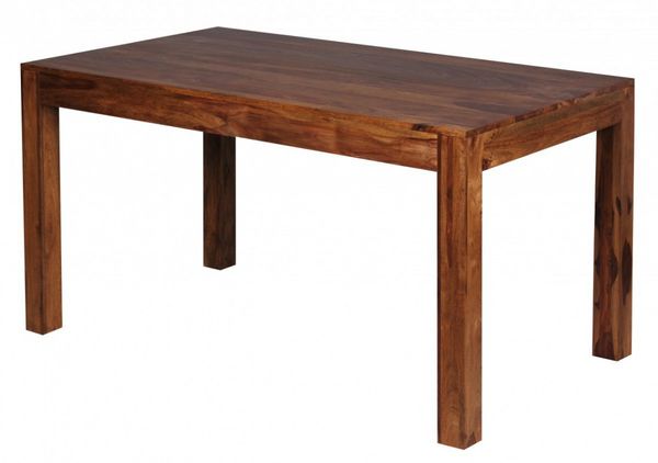 Design Esstisch Massiv 140 x 80 x 76 cm Sheesham Massivholz