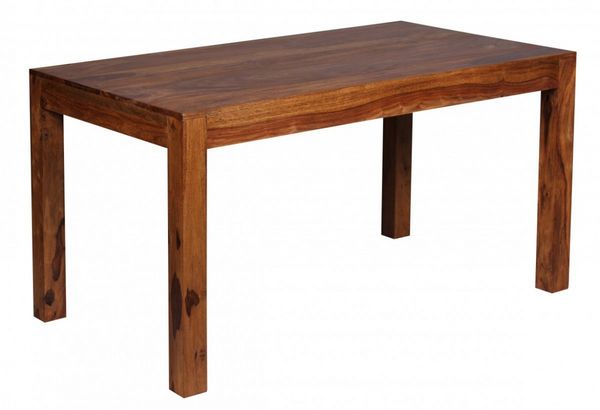 Design Esstisch Massiv 140 x 80 x 76 cm Sheesham Massivholz