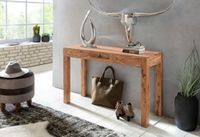 Akazie Konsolentisch Massiv 120 cm mit 1 Schublade - Massivholz