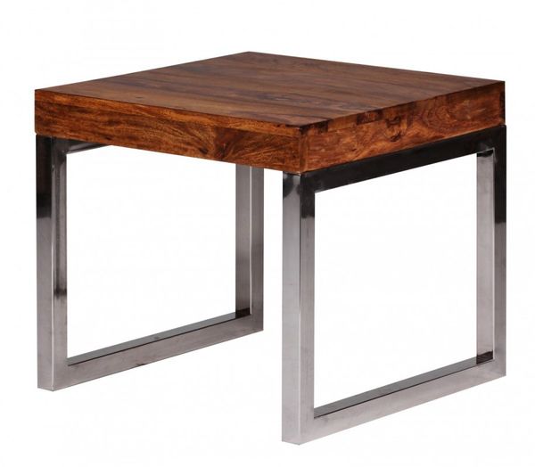 Sheesham Beistelltisch Massiv 45 x 45 x 40 cm Massivholz