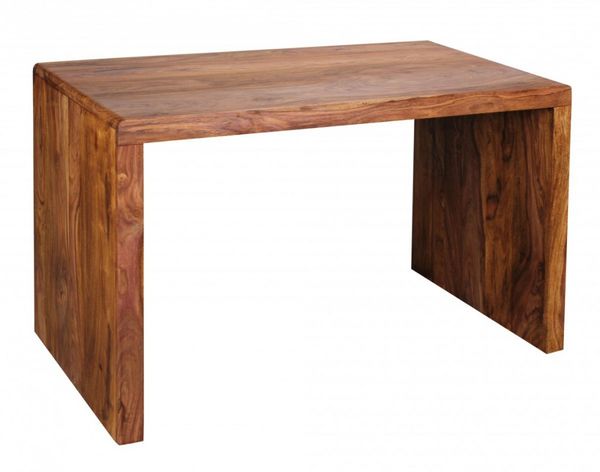 Design Natur Sheesham Massivholz Schreibtisch 120 x 60 x 76 cm