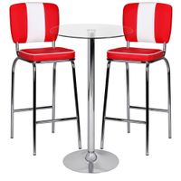 Zamora II Stehtisch Chrom/Glas