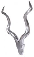 Wanddekoration Geweih Deer L 80 cm Aluminium silbern