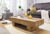 Akazie Couchtisch Massiv 120 x 45 x 30 cm Massivholz