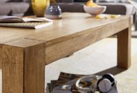 Akazie Couchtisch Massiv 110 x 60 cm