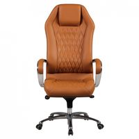 Chefsessel Monterey Echtleder caramel Drehstuhl mit 3-Punkt-Multiblockwippmechanik