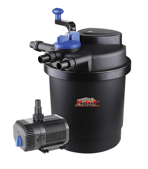 Teichdruckfilter-Set mit "Spin Clean" Funktion