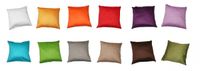 Baumwoll-Satin Kissenhülle Uni 2x 40/40 cm, Farbe pflaume