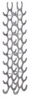 Weinregal Design 98 cm für 27 Flaschen Aluminium Silber