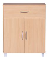 Sideboard Buche 60 x 75 cm mit 2 Türen & 1 Schublade