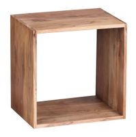Massivholz Akazie Cube Regal 43,5 x 43,5 x 33 cm Cube