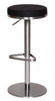 Barhocker Wohnling Durable M7 Edelstahl gebürstet Schwarz