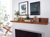 Massivholz Wandregal 140 cm Sheesham Wandboard