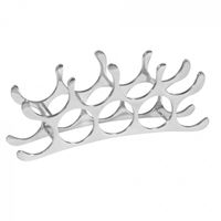 Design Weinregal aus Aluminium Flaschenregal Weinständer Metall Weinregal Silber