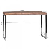 Exklusiver Massivholz Konsolentisch 120 x 45 x 76 cm Tisch Akazie Massiv