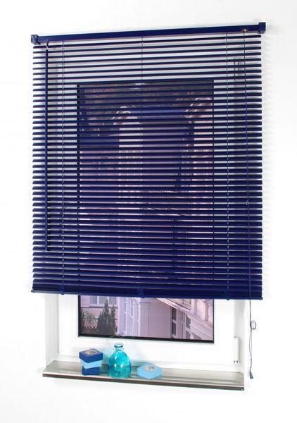 Kunststoff-Jalousie, blau, 160 x 50 cm