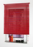 Kunststoff-Jalousie, Rot, ca. 160 x 50 cm