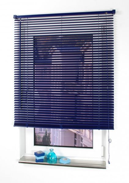 Kunststoff-Jalousie, blau, 160 x 90 cm