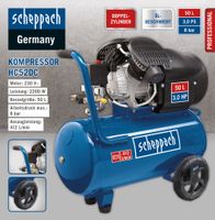 Doppelzylinder- Kompressor HC52DC, 50L