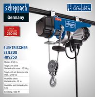 Elektrischer Seilhebezug HRS 250