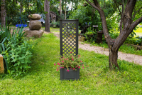 KHW Pflanzkasten 43 cm mit Spalier, anthrazit