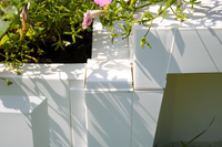 KHW Gartenbank "Berlin" mit zwei Pflanzkästen, weiß