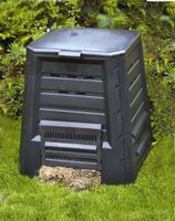 KHW Komposter 340 Liter mit Scharnierdeckel, anthrazit