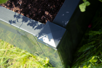 KHW Gartenbank "Berlin" mit zwei Pflanzkästen, anthrazit