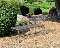 Gartenbank, Liegebank, Metall
