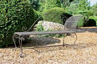 Gartenbank, Liegebank, Metall