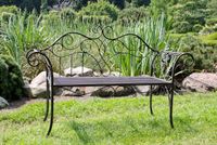 Gartenbank aus Metall