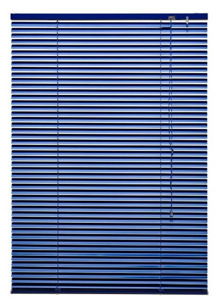 Aluminium-Jalousie, blau, 160 x 100 cm